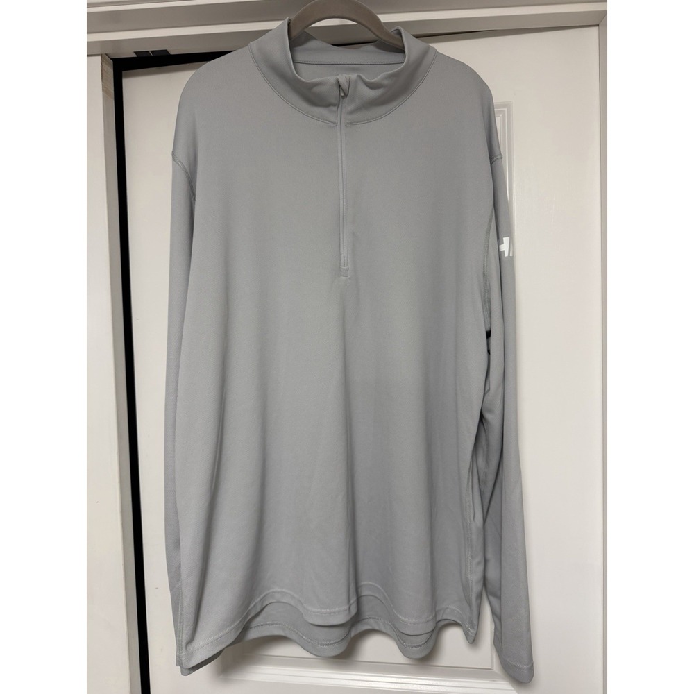 Helly Hansen, Men's 1/4 Zip Tech Long Sleeve Pullover, Gray, 3XL